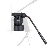 KINGJOY VT-2510 Video Fluid Dydraulic Damping Damper Tripod Ball Head with Quick Release Plate for DSLR Camera Camcorder
