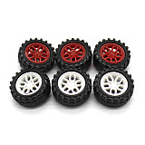 10Pcs Plastic 31*2mm Mini Wheels 31mm Dia Tires 2.0mm Hole Tyre for DIY 2WD / 4WD Vehicle Model Car Robotic Kit Parts Robot Toys