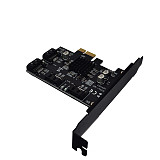 PCI-e to SATA 3.0 4 Ports 6G Expansion Controller Card PCIE SATAIII 3.0 Converter Adapter Bracket for HDD SSD Marvell 88SE9215