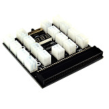 XT-XINTE Black PCI-E 17x 6Pin Power Supply Breakout Board Adapter Converter 12V for Ethereum BTC Antminer Miner Mining HP Server PSU GPU