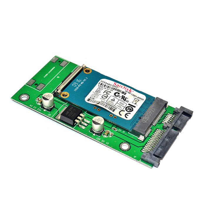 XT-XINTE High Quality Mini PCI-E mSATA SSD To 2.5 Inch SATA 3.0 22PIN 7+15Pin Adapter Converter Card Module Board