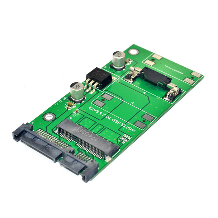 XT-XINTE High Quality Mini PCI-E mSATA SSD To 2.5 Inch SATA 3.0 22PIN 7+15Pin Adapter Converter Card Module Board