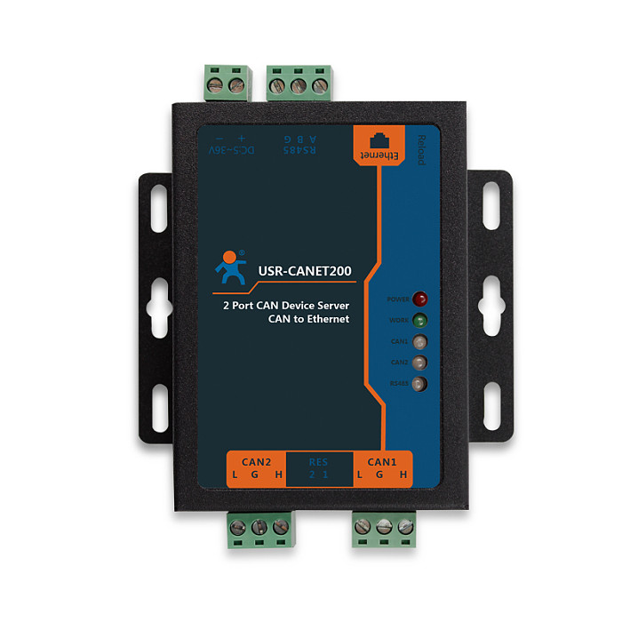 USR-CANET200 Industrial CAN to Etherent Converter Supports CAN to Ethernet/CAN to RS485/ Ethernet to RS485