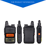 BAOFENG BF-T1 Walkie Talkie MINI Radio UHF 400-470MHz FM Transceiver With PTT Earpiece Hotel Civilian Radio Comunicacion Transceiver