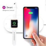 2 in 1 Qi Wireless Charger Fast Charging for iWatch 3 2 For iPhone X 10 8 8 Plus for Samsung S8