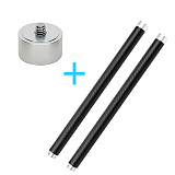 BGNING 1/4  Thread Converter Adapter for Extension Rod Bar Reach Pole Arm for G6 G5 SPG Live G4 Series Handheld Gimbal Monopod