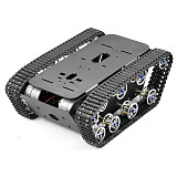 FEICHAO Smart Robot Car Tank Chassis Kit Aluminum Alloy Big Platform with Motors for DIY Remote Control Robot Car Toys