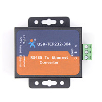 USR-TCP232-304 Serial RS485 to TCP/IP Ethernet Server Converter Module with Built-in Webpage DHCP/DNS Supported