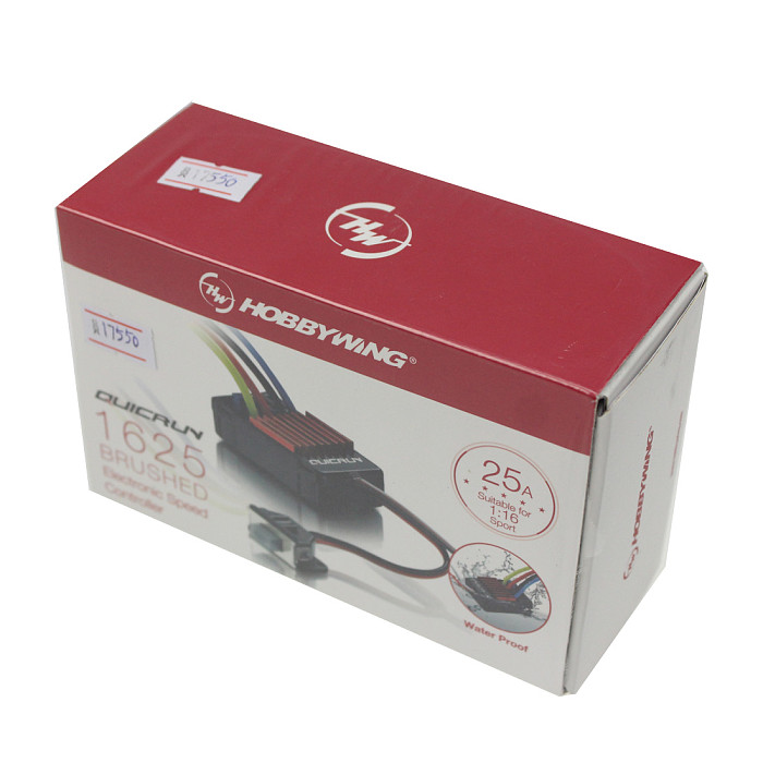 Hobbywing QuicRun 1625 25A Brushed ESC Speed Controller For 1:10 /1:18 1:16 Car