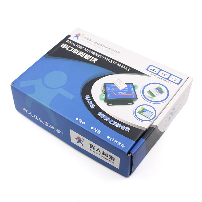 5PcS  USR-TCP232-304 Serial RS485 to TCP/IP Ethernet Server Converter Module with Built-in Webpage DHCP/DNS Supported