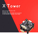 FLYCOLOR X-Tower F4 40A F4 FC and 32 bits 4in1 ESC 3-6S 40A for FPV Racing Drone Quadcopter 170-450 Multi-rotor Aircraft