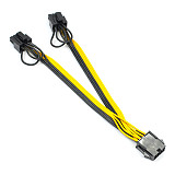 XT-XINTE CPU 8pin to Graphics Card Double 8pin Power Cable CPU 8P female to 6+2pin Adapter Cord Line