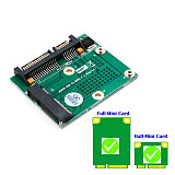 XT-XINTE High Quality mSATA SSD to 2.5 Inch SATA 2.5  Adapter Converter Card w/ Metal Extension Bracket 3.3V LED for Computer PC Desktop
