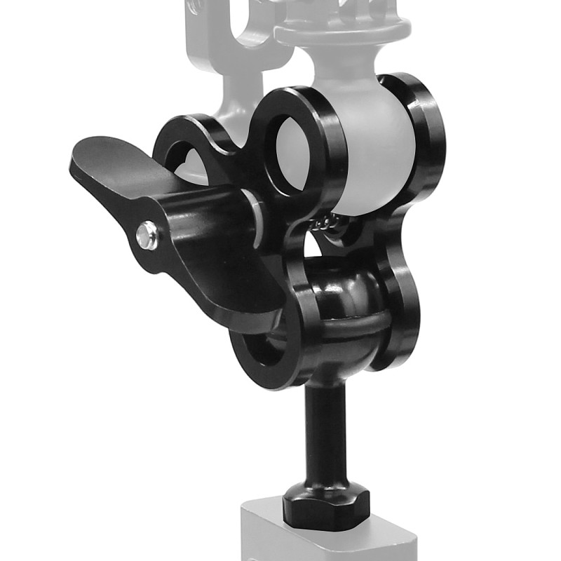 Diving Ball Fixture Lights Arm Triple Butterfly Clip Clamp Mount 1/4  Screw Adapter for Gopro13 Hero 5 6 Xiaomi GitUp DSLR Camera