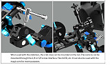 BGNING Adjustable Friction Articulating Magic Arm Super Clamp With Dual 1/4 75MM Ball Head Mount for DSLR Camera Canon Nikon