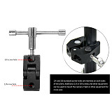 BGNING Adjustable Friction Articulating Magic Arm Super Clamp With Dual 1/4 75MM Ball Head Mount for DSLR Camera Canon Nikon