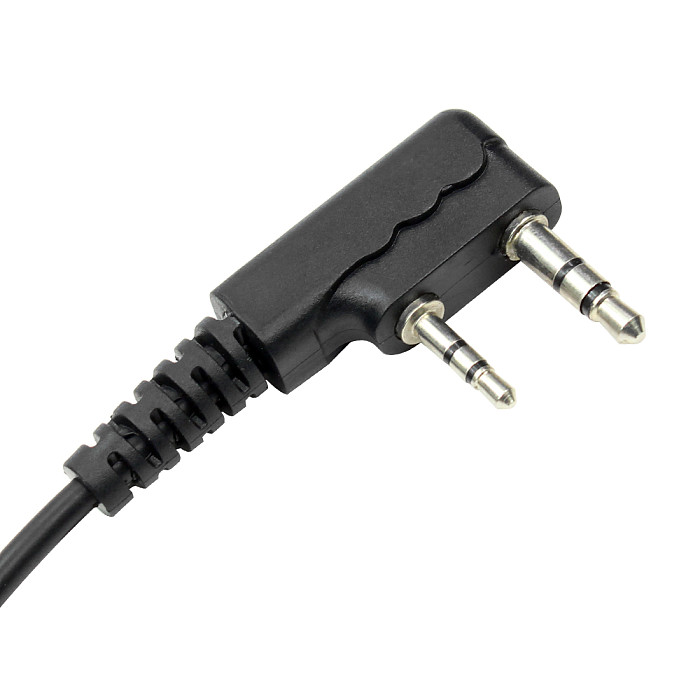 D Shape Soft Ear Hook Earpiece 2 Pin PTT with Mic Headset for UV-5R 888S 777S 666S BF Handheld Walkie Talkie BaoFeng Accessories