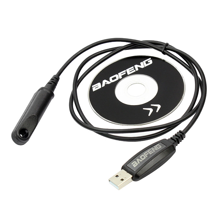 Baofeng Original Waterproof Walkie Talkie Accessories USB Programming Cable CD Firmware for Mobile Radio BF-UV9R BF-A58 BF-9700