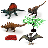 4Pcs / 6Pcs 7  Mini Animals Dinosaur Simulation Toy Jurassic Play Dinosaur Model Action Figures Classic Ancient Collection Boys
