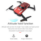 GW186 Selfie Foldable Drone Folding Wifi 0.3MP Camera FPV Phone Voice Control Pocket Dron RC Quadcopter Altitude Hold VS JY018