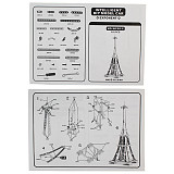 3D Alloy Puzzle 352Pcs Metal Eiffel Tower Model Building Kits Set with Screw Tool Educational Brick Toys Christmas Gift for Kids