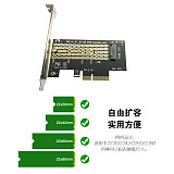XT-XINTE NVME Riser Card M.2 F to PCI-E3.0X4 High Speed Expansion Card M2 NGFF to PCI-E SSD Adapter M2 NGFF M Key SSD Conversion Card