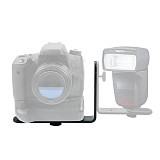 BGNING Single L 1/4  Screw Shaped Photography Light Bracket Tripod Camera LED Flash Holder for Canon Nikon SLR Camera LED