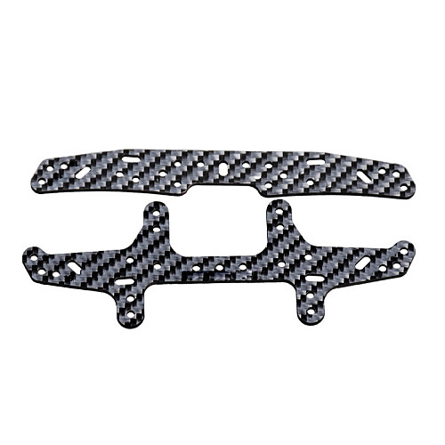 1.5mm Silver Carbon Fiber Front and Rear Sliding Damper for 2013 DIY TAMIYA Mini 4WD Model Spare Parts