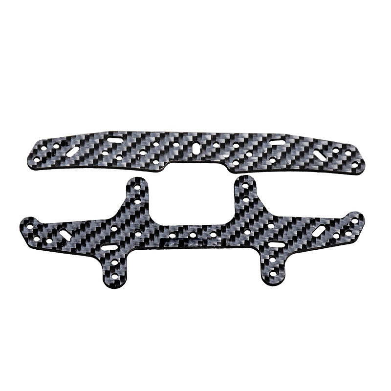 1.5mm Silver Carbon Fiber Front and Rear Sliding Damper for 2013 DIY TAMIYA Mini 4WD Model Spare Parts