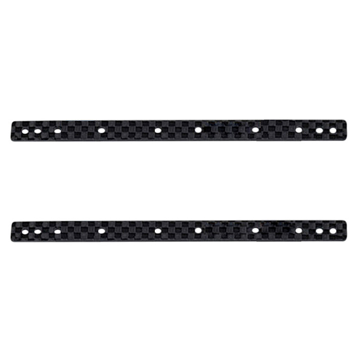 SUNLIKE 2pcs 1.5MM Carbon Fiber Lengthened Ice Cream Bar DIY TAMIYA MINI 4WD Car Model Accessories Black