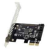 PCI-E Adapter Card PCI Express to SATA3.0 2-Port SATA III 6G Expansion Controller Card Adapter