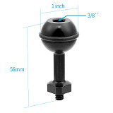 BGNING 1/4inch Screw Ball Head Adapter with CNC Small Tripod Mount Kit for GoPro 6 5 4 Sjcam yi Sony Action Camera Diving Accessories