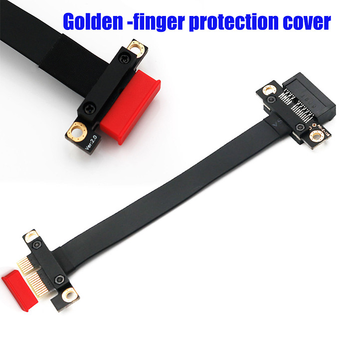 XT-XINTE High Quality PCI-E PCI Express 36PIN 1X Extension Cable with Gold-plated Connector