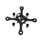 JMT Hollow Cup Rack Brushed Mini Quadcopter Frame Kit 100MM Wheelbase Carbon Fiber for Indoor FPV Racing Drone