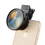 ZOMEI Mobile Phone Camera Macro Lens 37mm 0.45X Wide Angle Clip-on Universal for Cell Phone iphone 7/7s Samsung Android ios