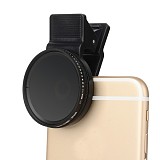 Zomei Adjustable 37mm Neutral Density Clip-on ND2 - ND400 Phone Camera ND Filter Lens for iPhone Huawei Samsung Android Mobile