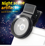 ZOMEi 37mm Clip On 3 in 1 Professional Mobile Phone Camera Star Cross Twinkle Filters Lens Kit 4 Points + 6 Points and 8 Points