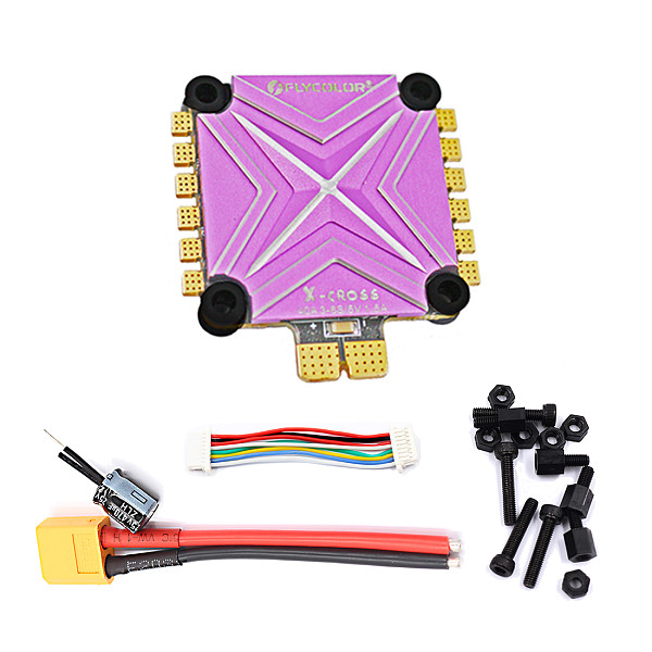 Flycolor 4 in 1 BLHeli32 ESC X-CLOSS BL-32 40A Electronic Speed Controller for FPV Racing Drone Quadcopter Aircraft