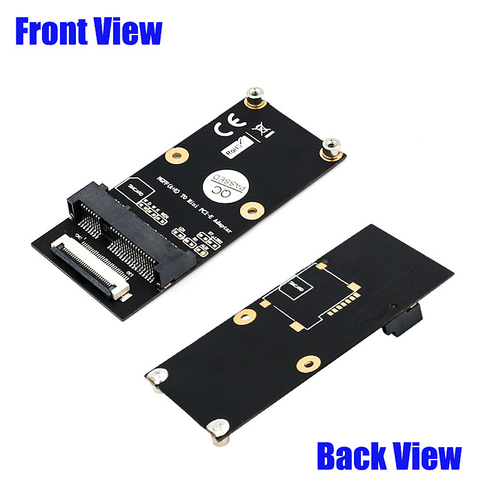 XT-XINTE M.2 NGFF Key A/E/A+E to Mini PCI-E Adapter FPC Cable WiFi Wireless Adpater Supports Half-size Full-size Mini PCI-E Network Card