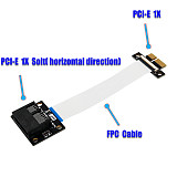 XT-XINTE PCI-E PCI Express 36Pin 1X Adapter Extender Flexible Printed Circuit Extension Cable Horizonal Installation Connector