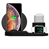New 3 in 1 Fast Wireless Charger 7.5W for iphone X XR XS MAX for Apple Watch 1 2 3 4 Airpods QI Charging Dock Mobile Phone Stand