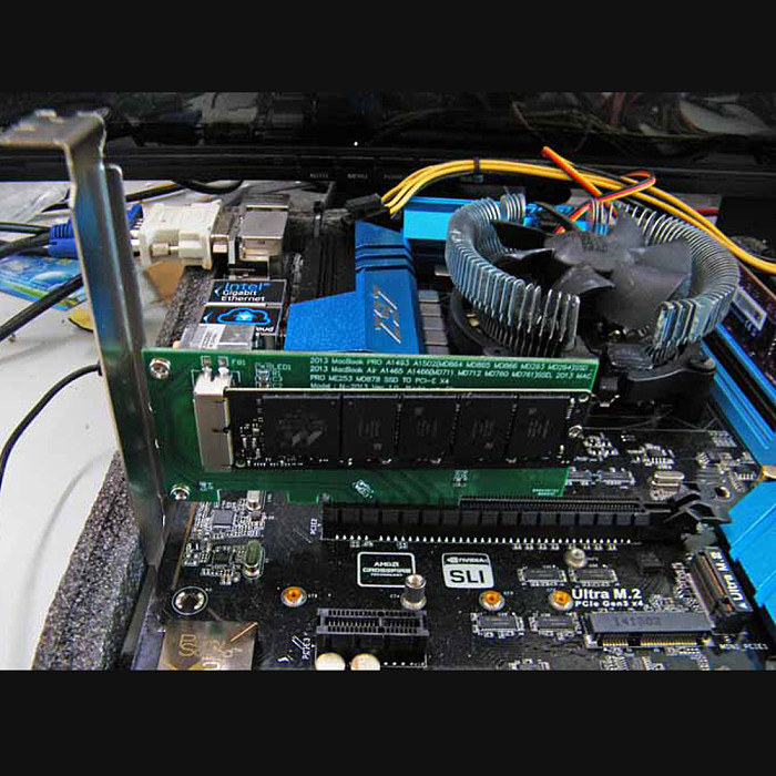 2013-2015 MacBook Air A1465 A1466 Pro A1502 A1398 MD712 SSD to PCI-E 4X Adapter