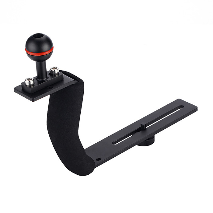 BGNING Diving Bracket Z type Handle With Base Adapter Aluminum Alloy for Underwater Camera Photo Housing FlashLight