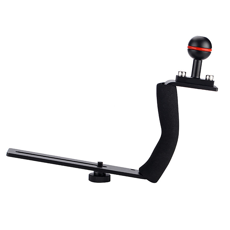 BGNING Diving Bracket Z type Handle With Base Adapter Aluminum Alloy for Underwater Camera Photo Housing FlashLight