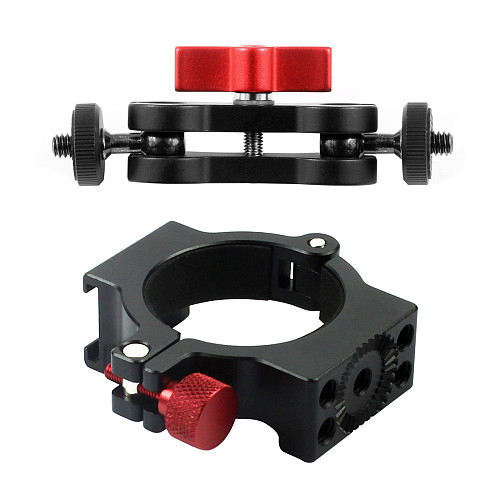 BGNING 4-Ring Hot Shoe Adapter Ring Microphone Mount with Magic Arm Mount Adapter for Zhiyun Smooth 4 Handle Gimbal DSLR Camera Accessory