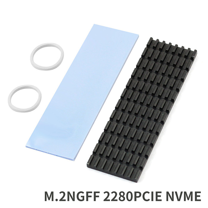 XT-XINTE Upgraded Heatsink Cooler Heat Sink Cool Fin Thermal Conductive Adhesive for M.2 NGFF 2280 PCI-E NVME SSD 70*22mm Thickness 3/6mm