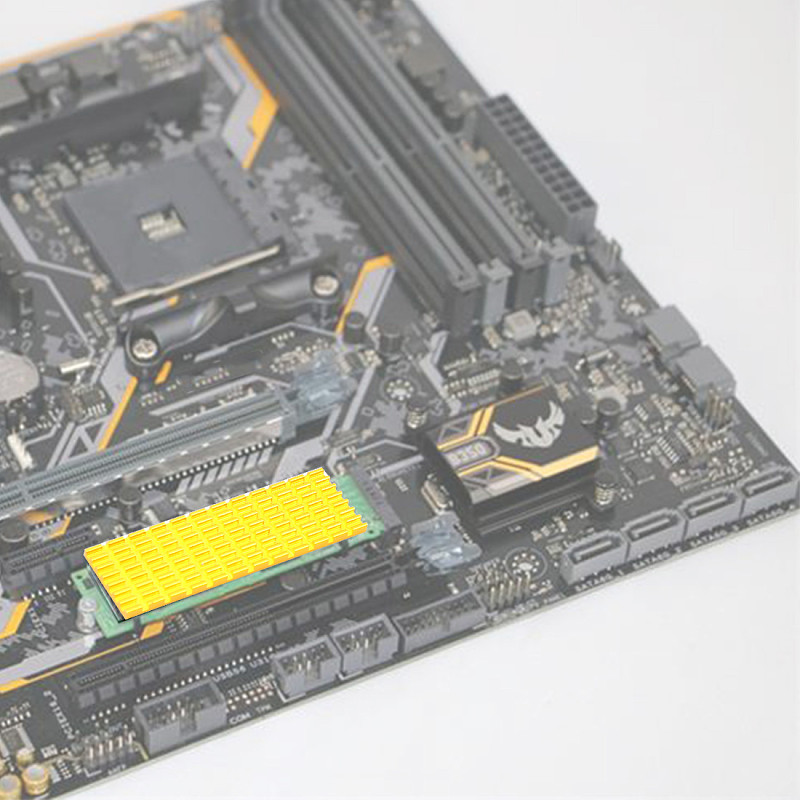 XT-XINTE Upgraded Heatsink Cooler Heat Sink Cool Fin Thermal Conductive Adhesive for M.2 NGFF 2280 PCI-E NVME SSD 70*22mm Thickness 3/6mm