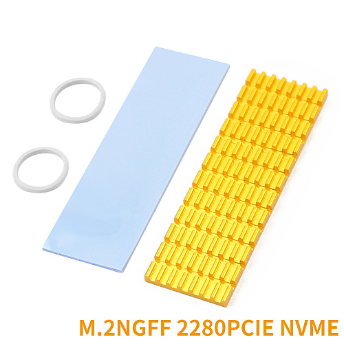 XT-XINTE Upgraded Heatsink Cooler Heat Sink Cool Fin Thermal Conductive Adhesive for M.2 NGFF 2280 PCI-E NVME SSD 70*22mm Thickness 3/6mm