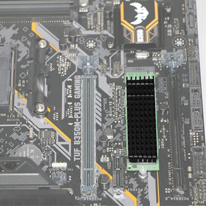XT-XINTE Upgraded Heatsink Cooler Heat Sink Cool Fin Thermal Conductive Adhesive for M.2 NGFF 2280 PCI-E NVME SSD 70*22mm Thickness 3/6mm