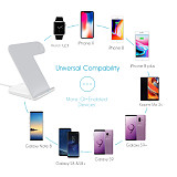 FCLUO F11 Wireless Charger Mobile Phone Watch 2 IN 1 Fast Charge For Iphone X 8 8Plus 8+ iwatch 2 3